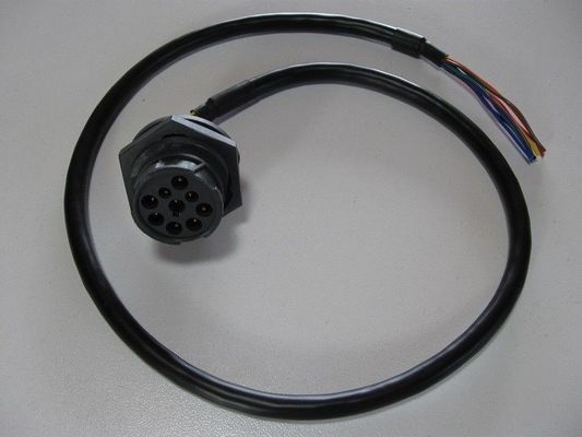 Threaded Type 1 J1939 Deutsch 9-Pin Male Receptacle to Open End Cable