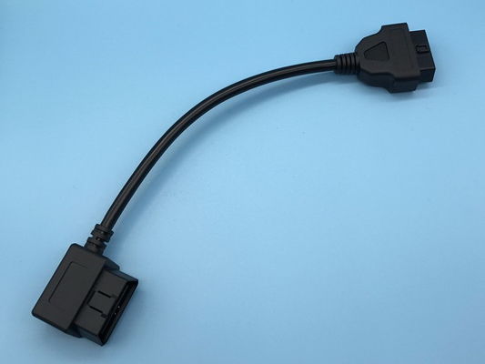 OBD2 OBDII 16-หมุด J1962 สายต่อรอบชาย - หญิงรอบมุมขวา