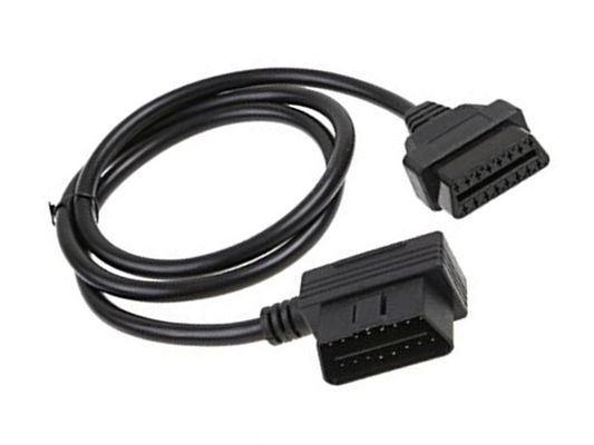OBD OBD-II J1962 สายเคเบิลต่อขยายชาย - หญิงมุมขวา