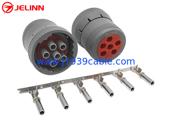 J1708 6 Pin Connector หญิง Deutsch HD16-6-12S-B010