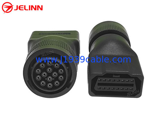 CAT 14 Pin to OBD 2 OBD2 16 Pin 16pin ตัวปรับตัวหญิงสําหรับ Caterpillar