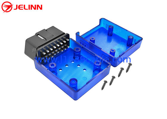 OBD 2 กล่องกระเป๋าพลาสติก OBD2 Shell With Straight Pin Connector